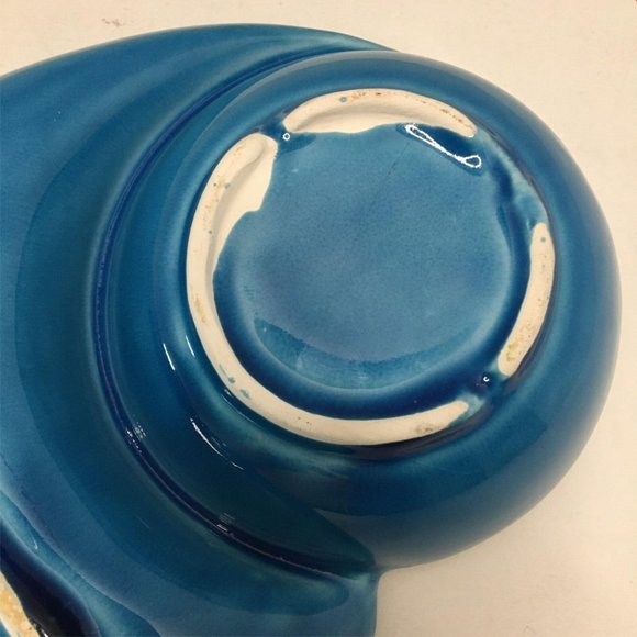 Nasco Santa Anita Ware Sierra Chip n' Dip Bowl Blue Vintage California USA R-134 - Picture 6 of 11